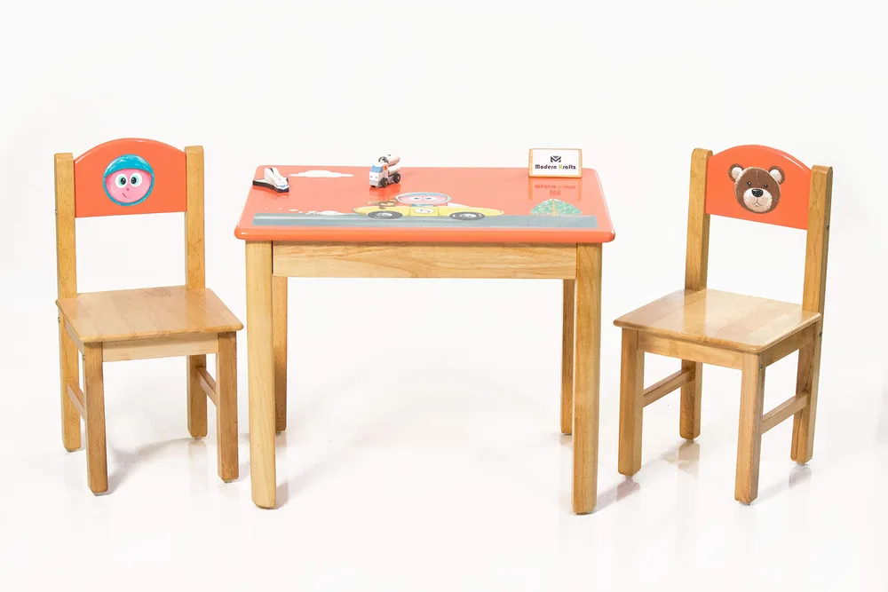 Round and rectangular colorful kids tables